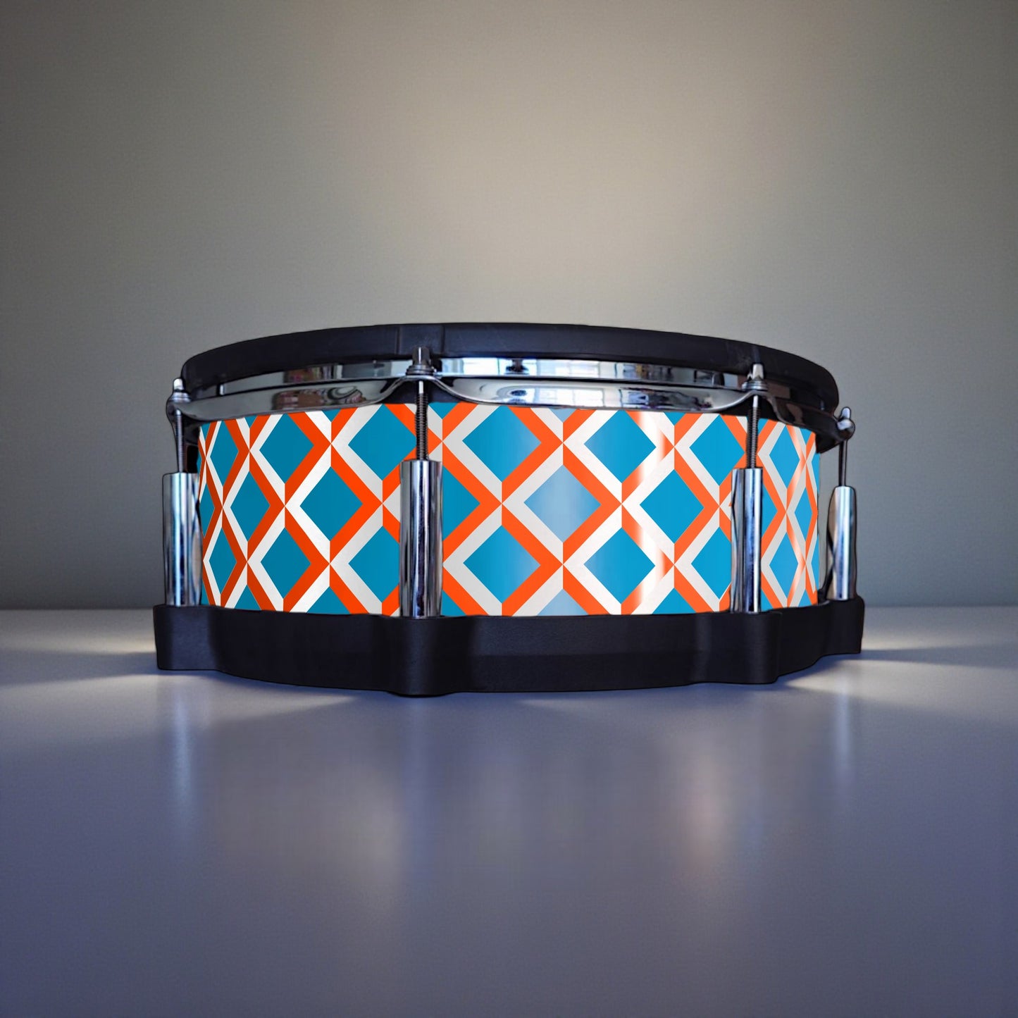 3D Tile Drum Wrap (White Base)