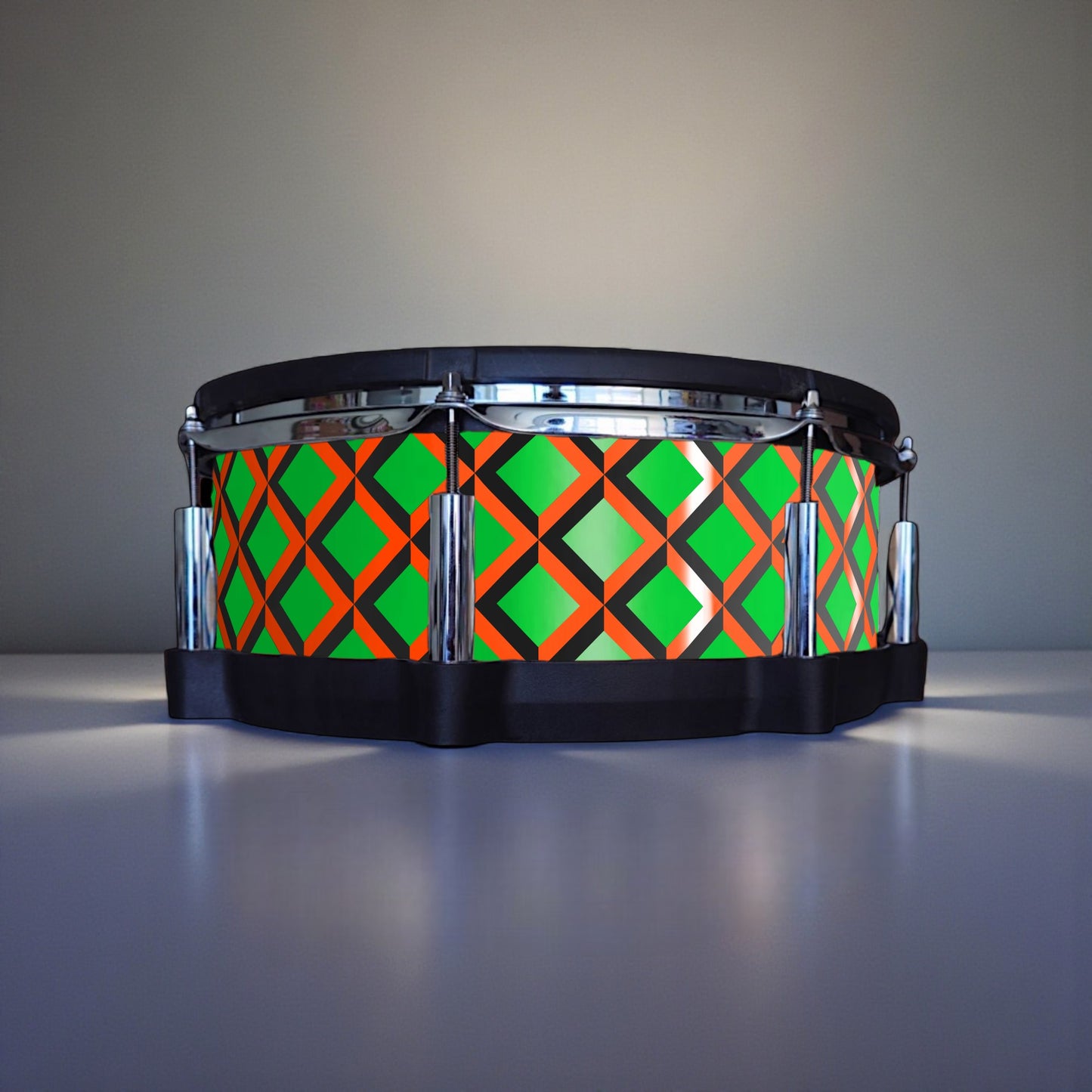 3D Tile Drum Wrap (Black Base)