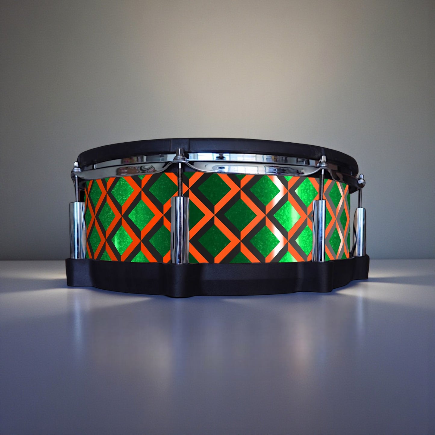 3D Tile Drum Wrap (Black Base)