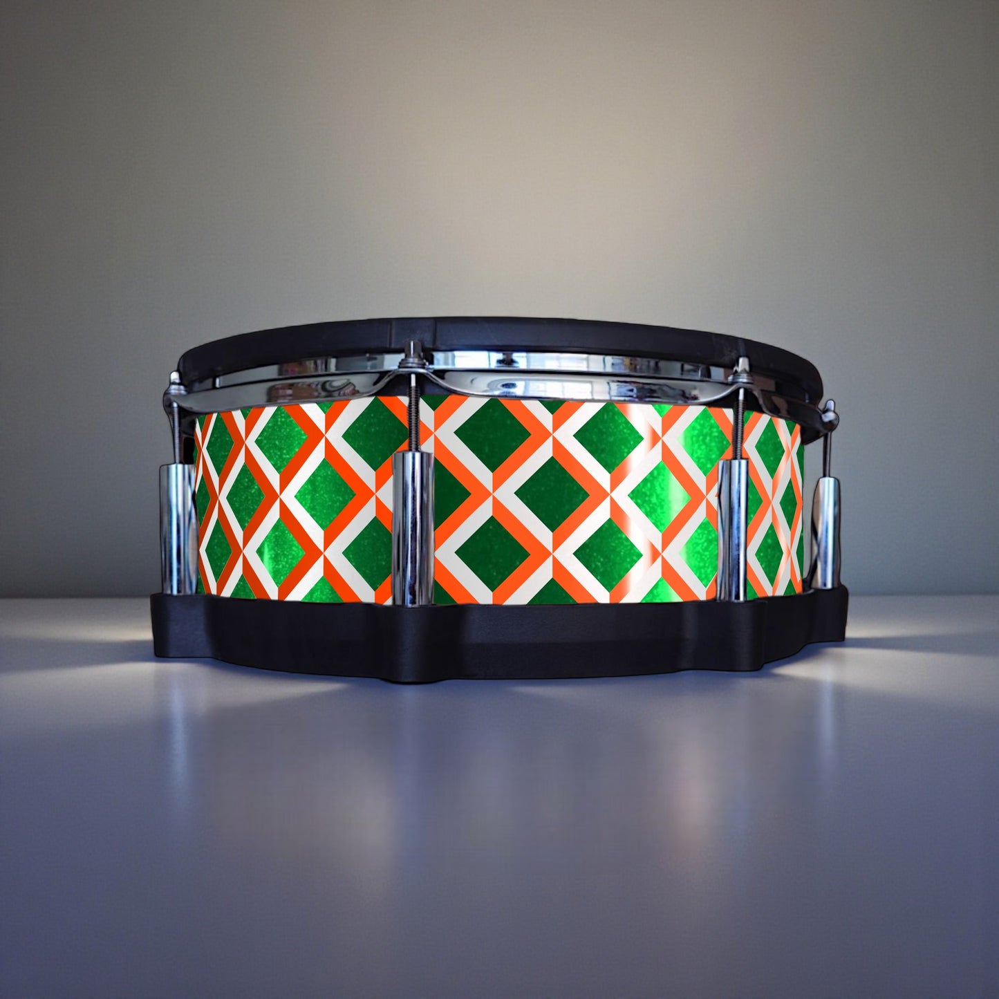 3D Tile Drum Wrap (White Base)