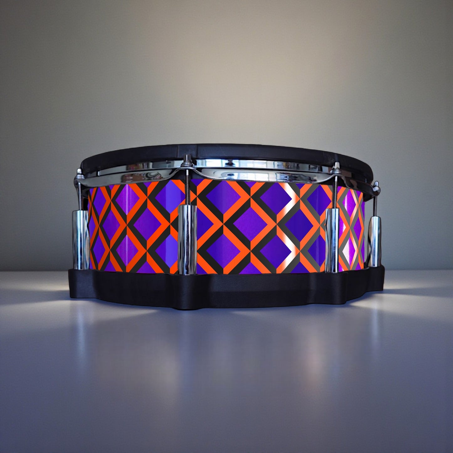 3D Tile Drum Wrap (Black Base)