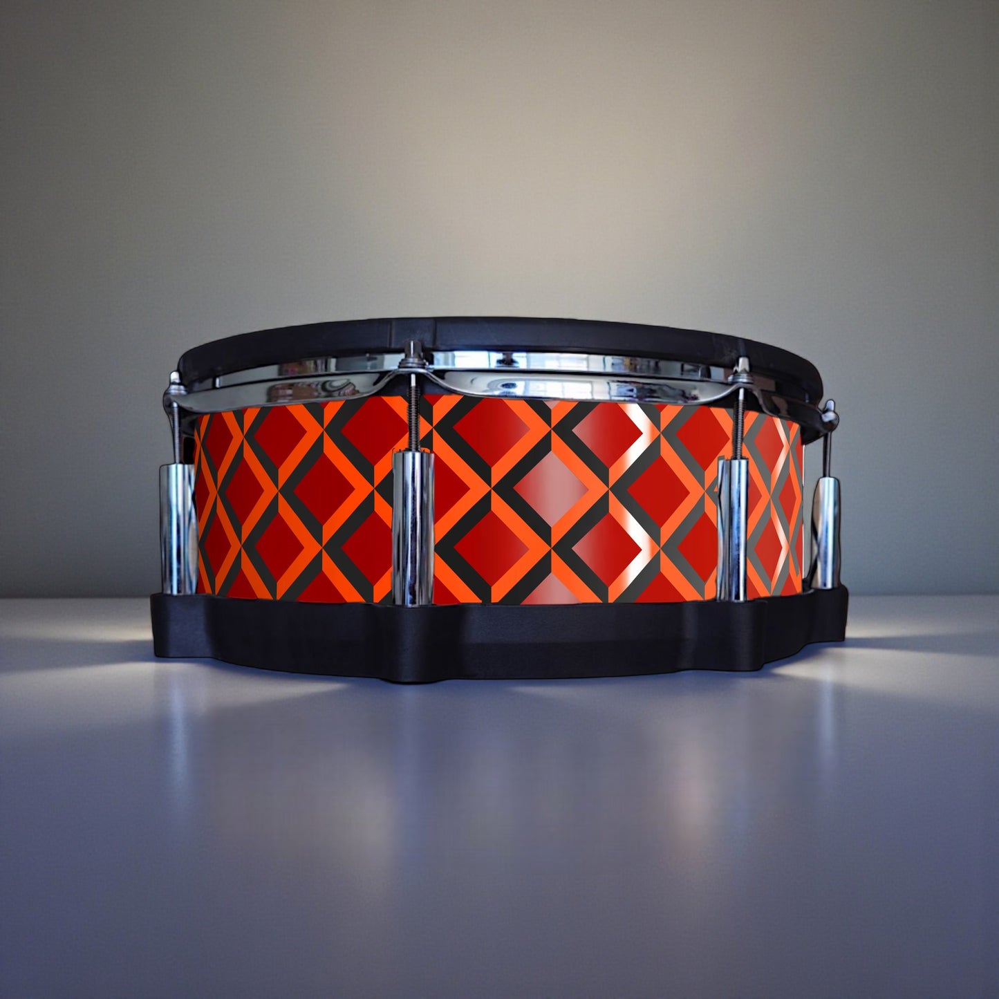 3D Tile Drum Wrap (Black Base)