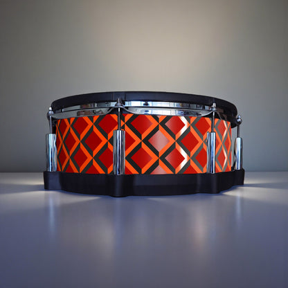 3D Tile Drum Wrap (Black Base)