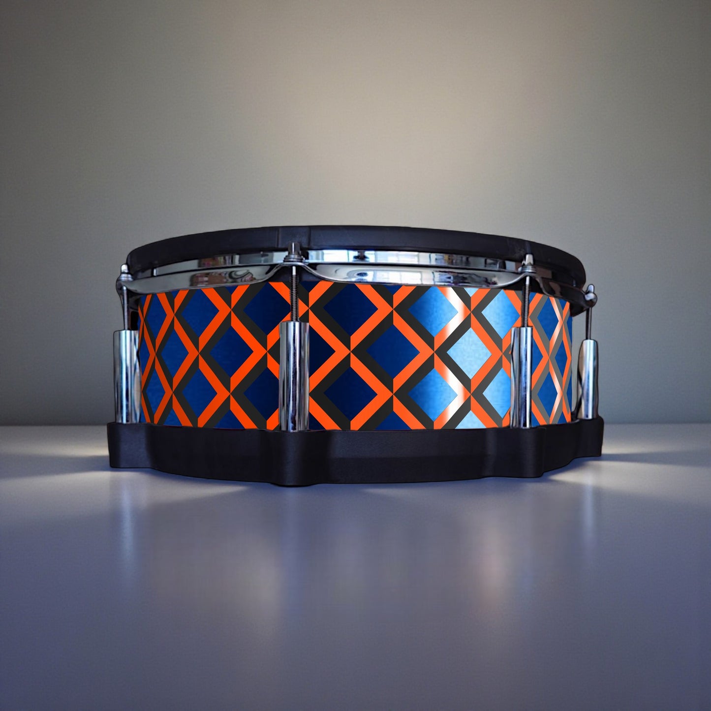 3D Tile Drum Wrap (Black Base)