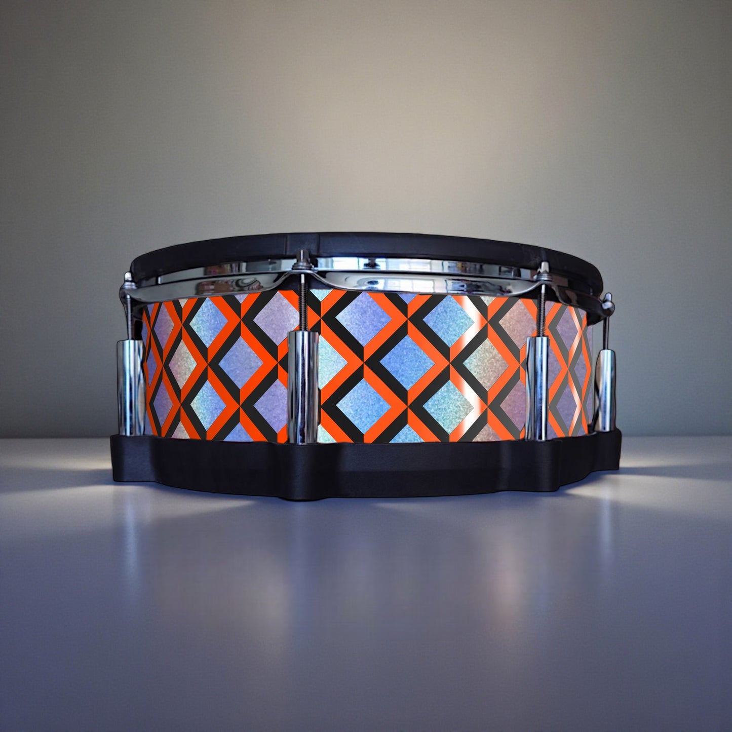 3D Tile Drum Wrap (Black Base)