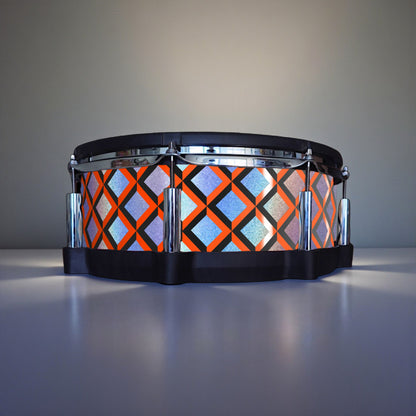 3D Tile Drum Wrap (Black Base)