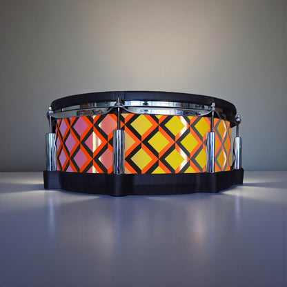 3D Tile Drum Wrap (Black Base)