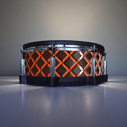 3D Tile Drum Wrap (Black Base)