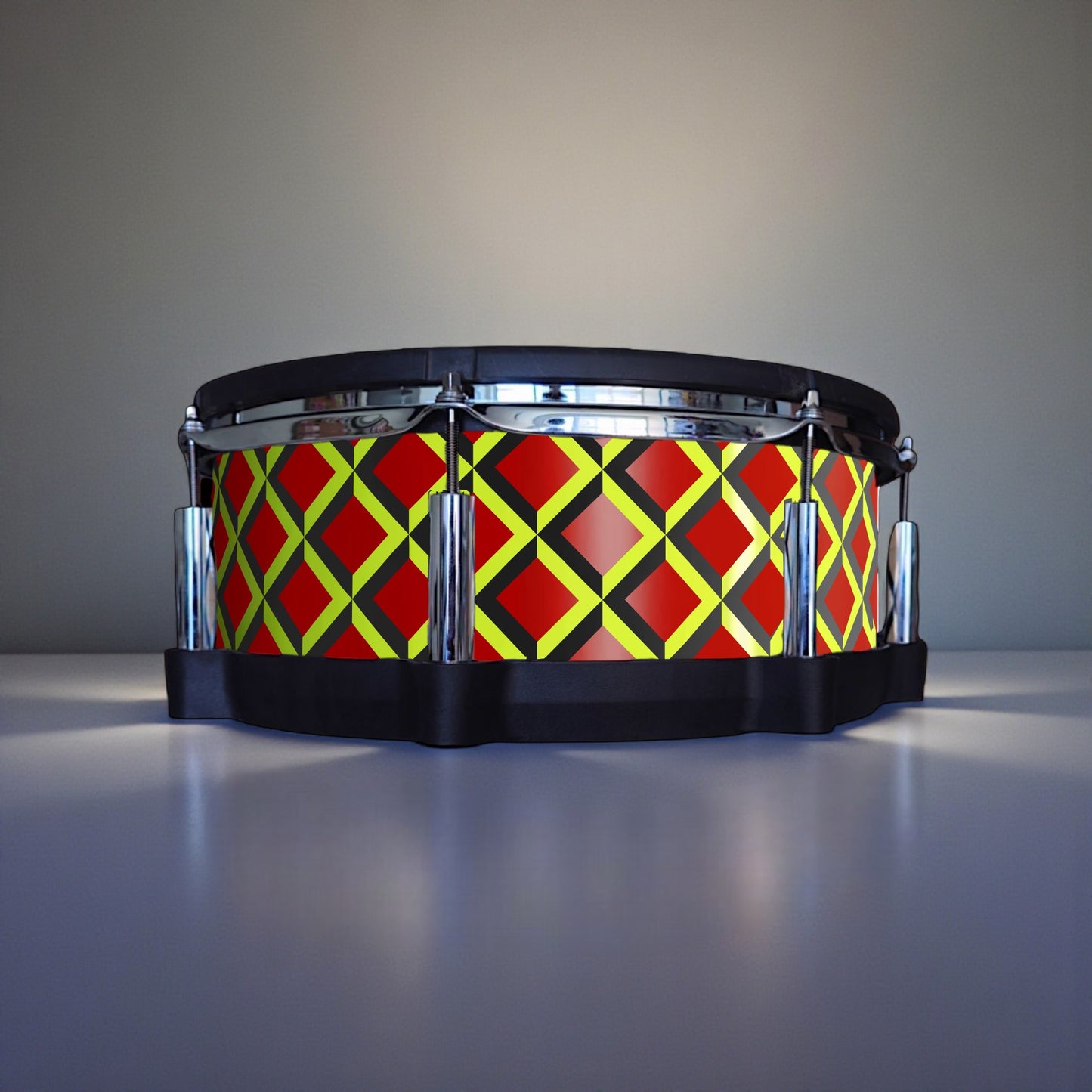 3D Tile Drum Wrap (Black Base)