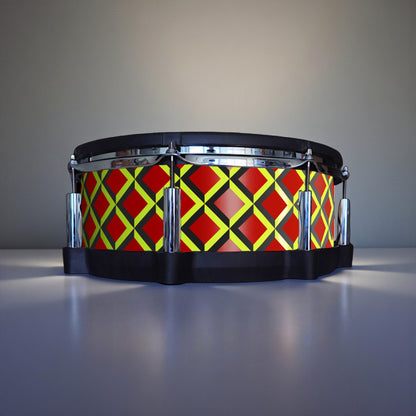 3D Tile Drum Wrap (Black Base)