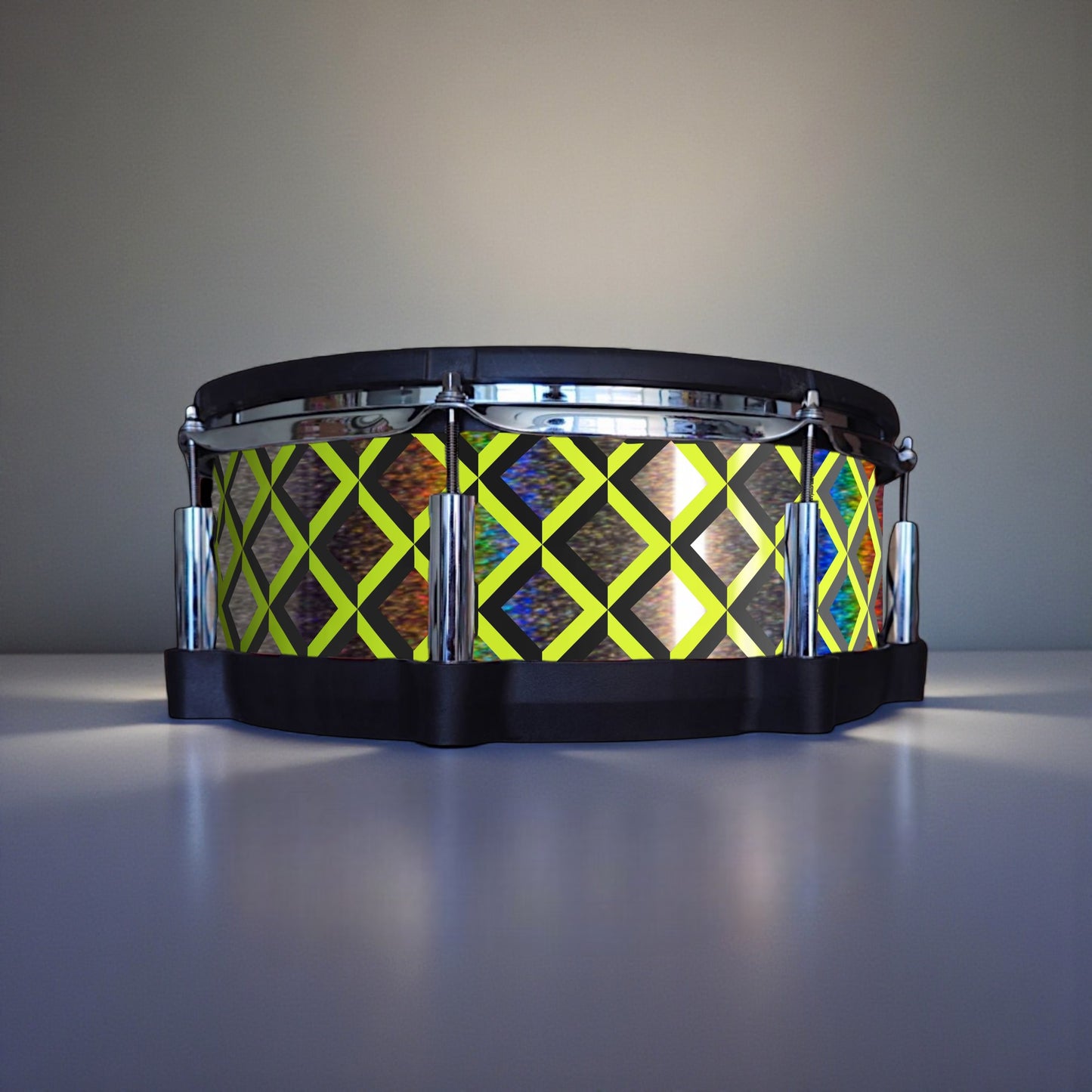 3D Tile Drum Wrap (Black Base)