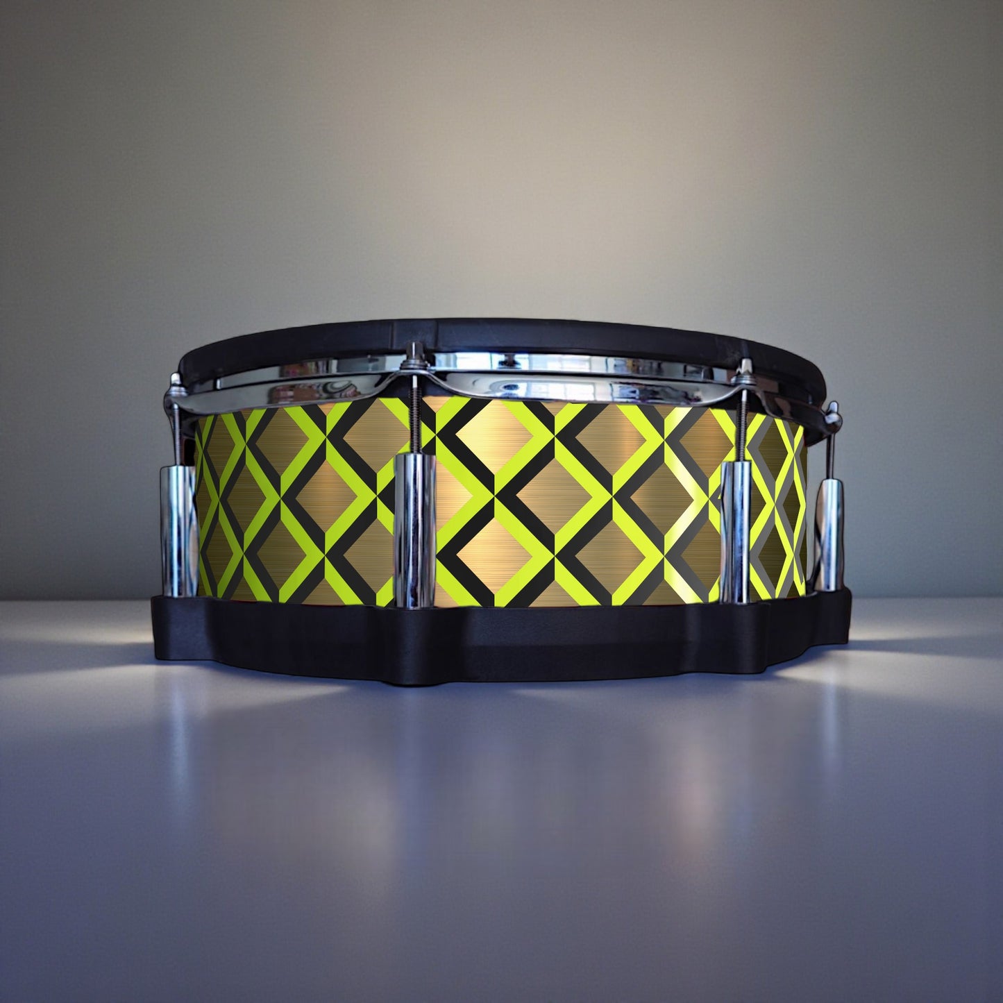 3D Tile Drum Wrap (Black Base)