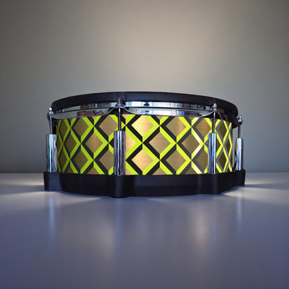 3D Tile Drum Wrap (Black Base)