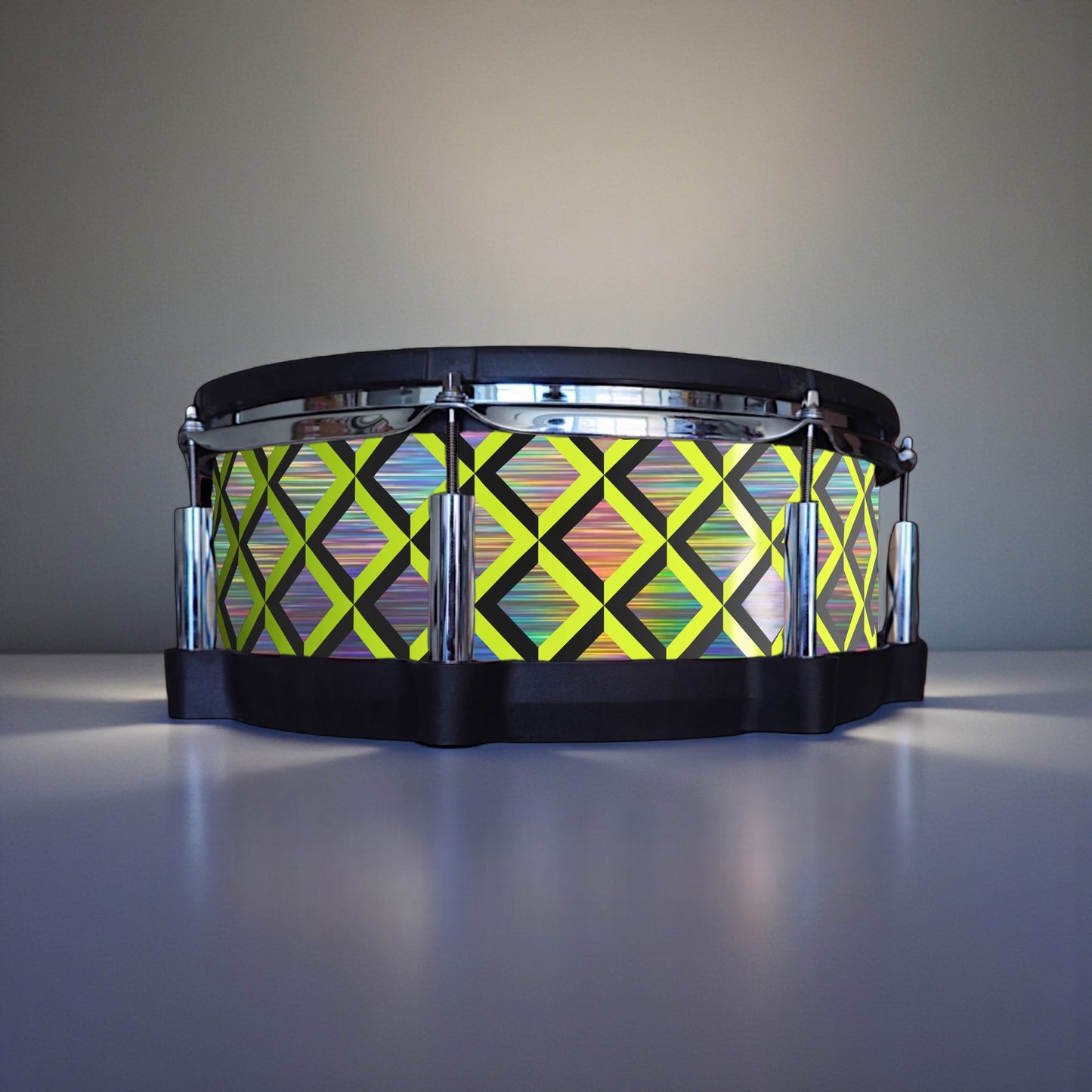 3D Tile Drum Wrap (Black Base)