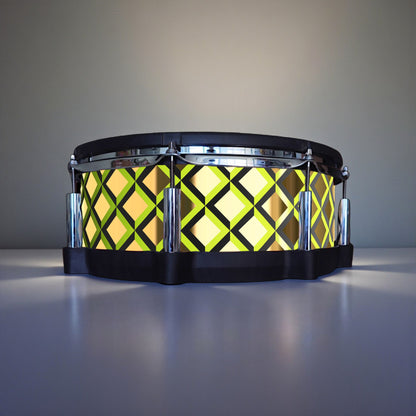 3D Tile Drum Wrap (Black Base)