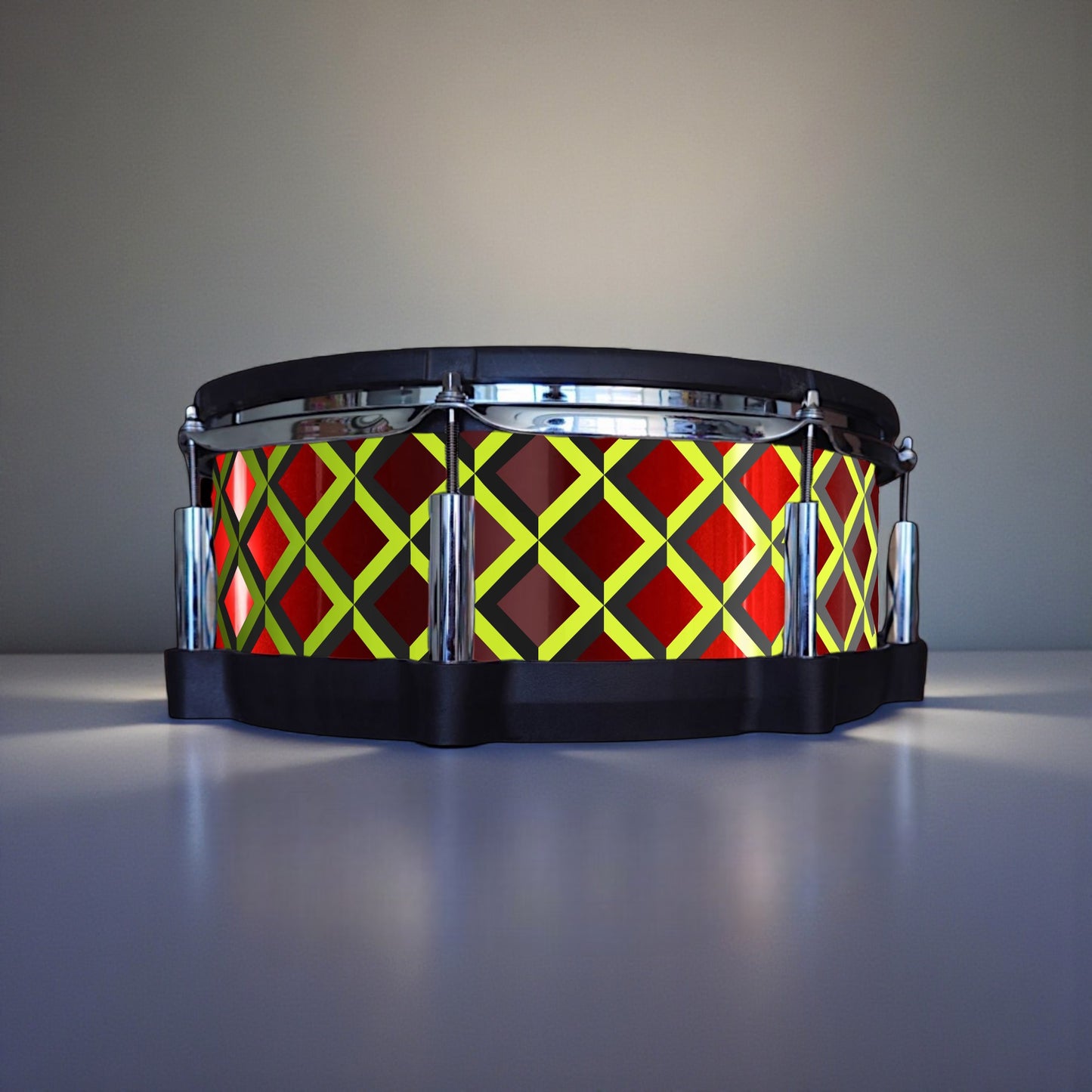 3D Tile Drum Wrap (Black Base)