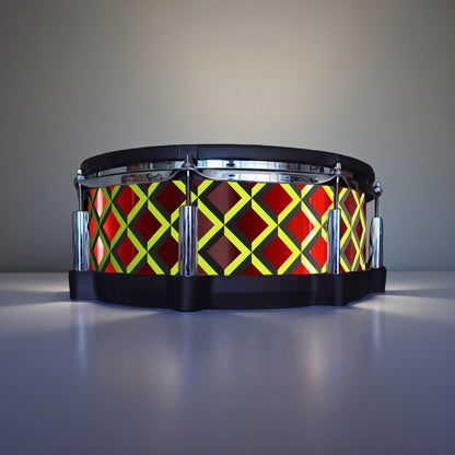 3D Tile Drum Wrap (Black Base)