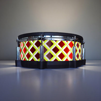 3D Tile Drum Wrap (White Base)