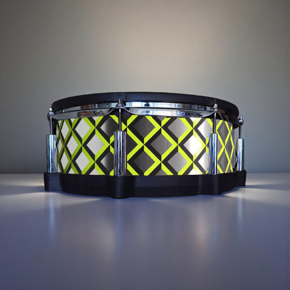 3D Tile Drum Wrap (Black Base)