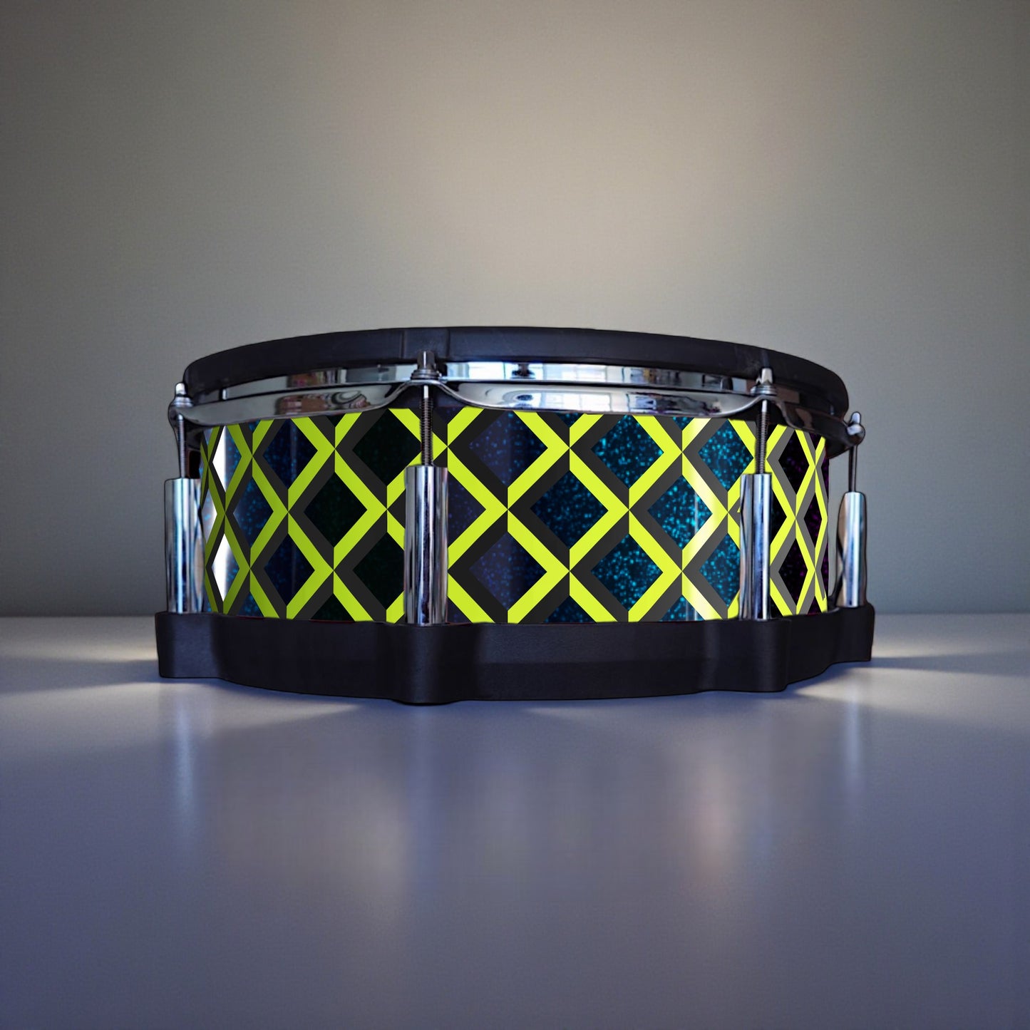 3D Tile Drum Wrap (Black Base)
