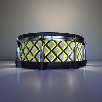 3D Tile Drum Wrap (Black Base)