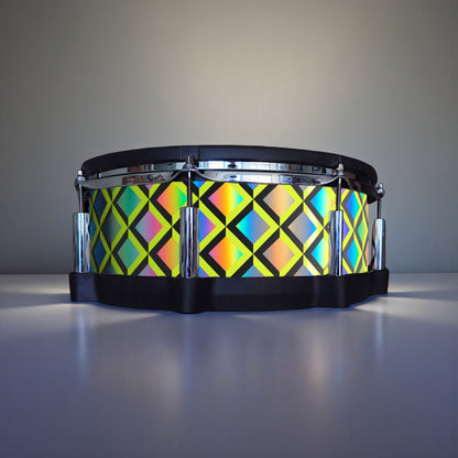 3D Tile Drum Wrap (Black Base)
