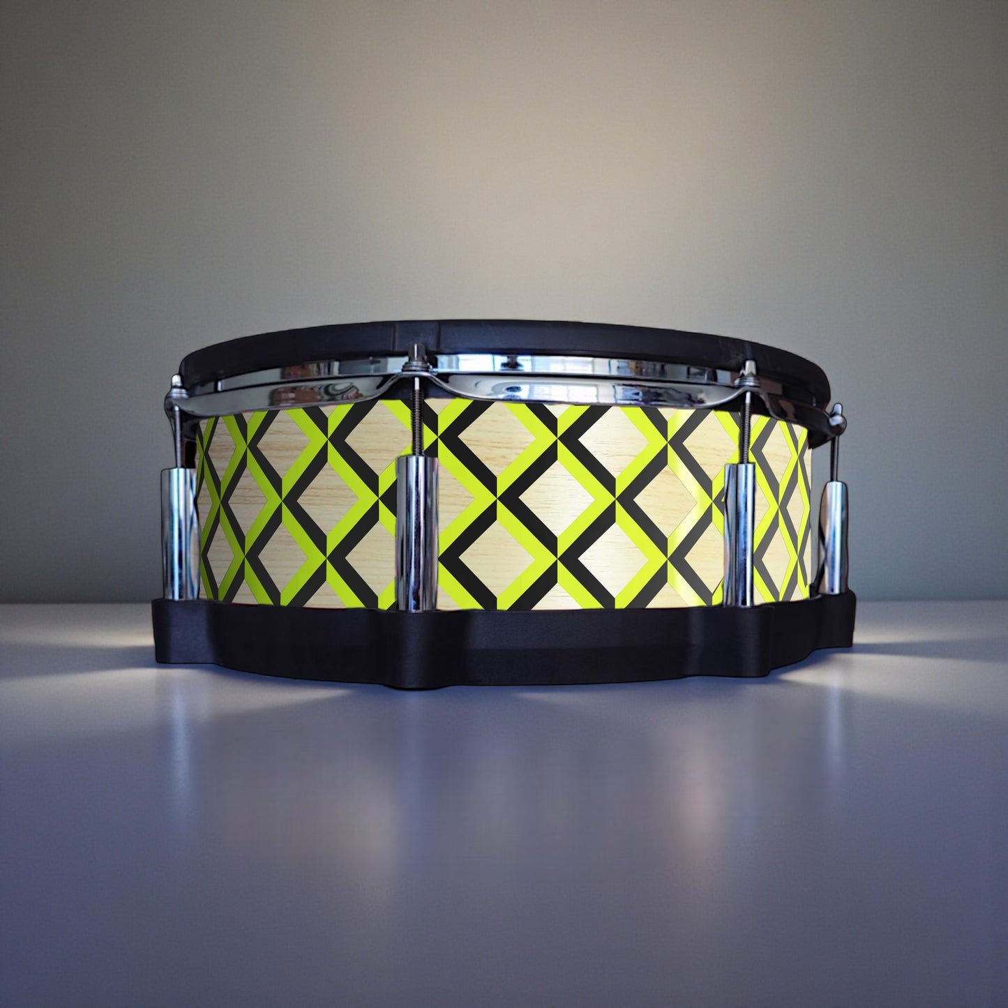 3D Tile Drum Wrap (Black Base)