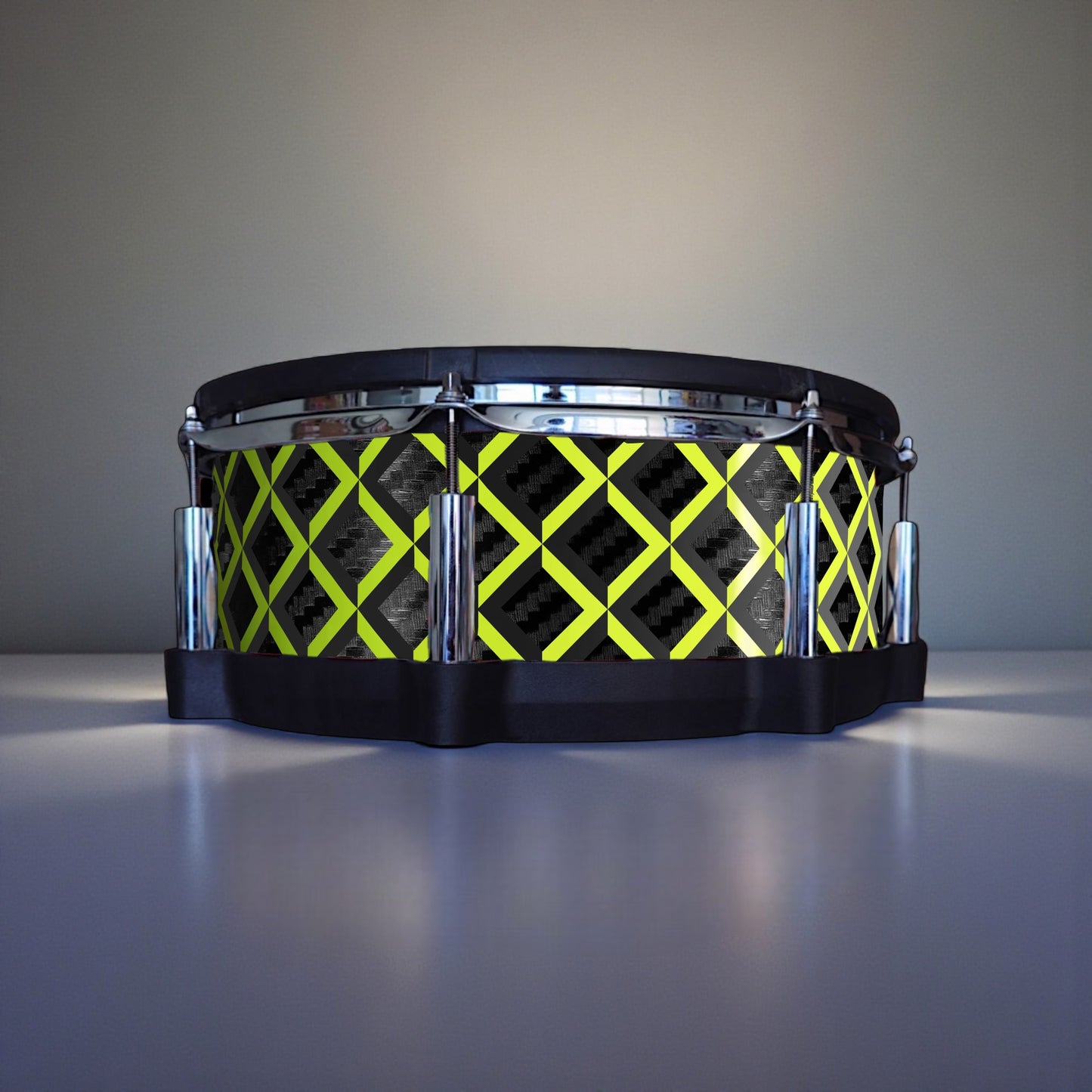 3D Tile Drum Wrap (Black Base)