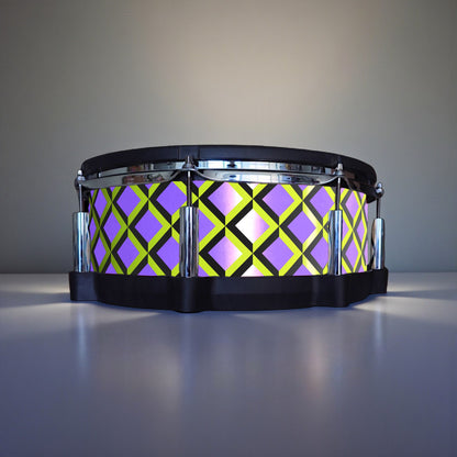 3D Tile Drum Wrap (Black Base)