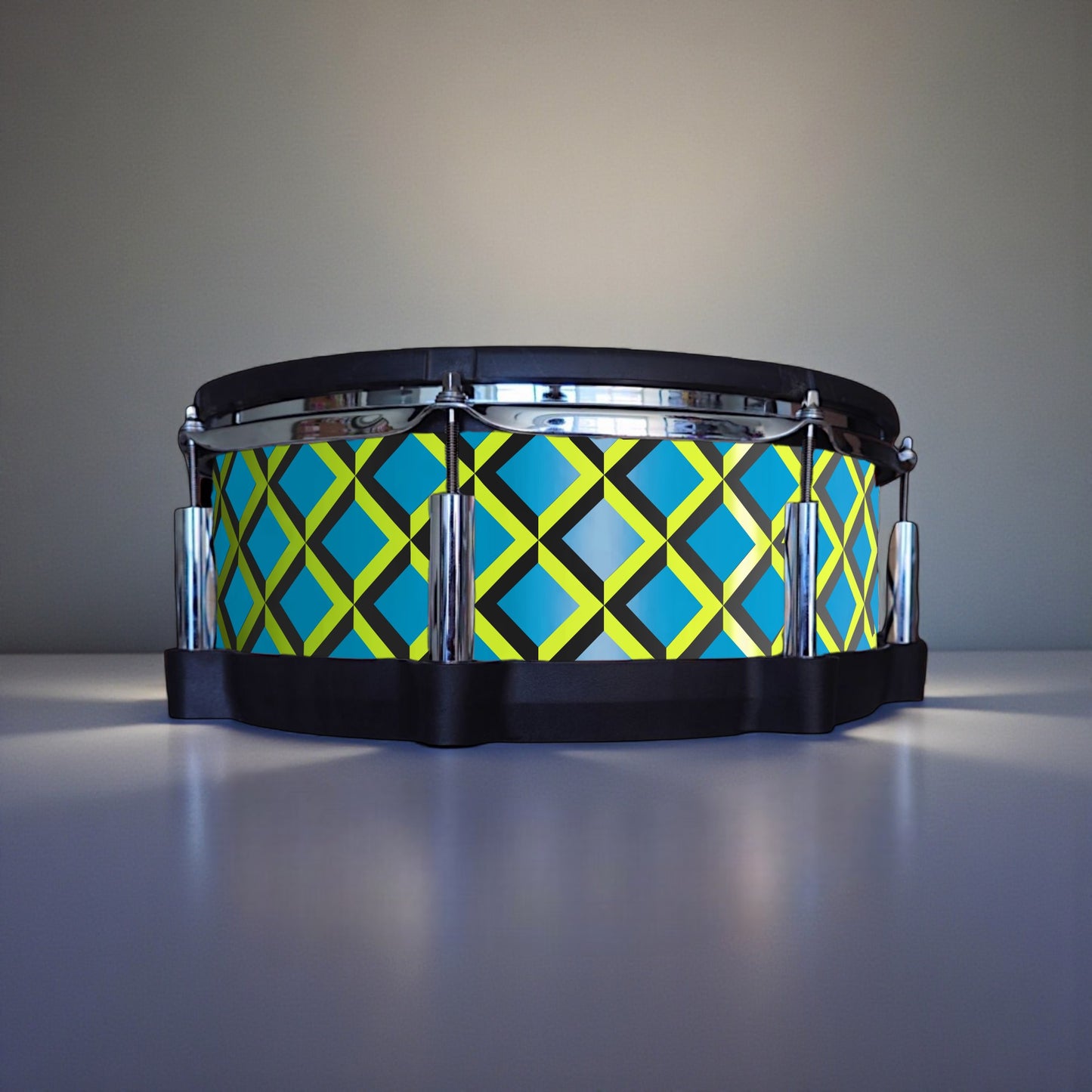 3D Tile Drum Wrap (Black Base)