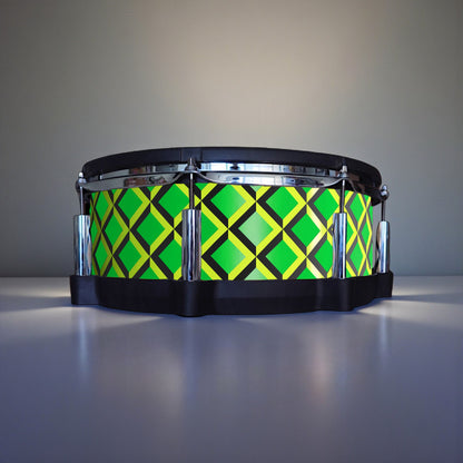 3D Tile Drum Wrap (Black Base)