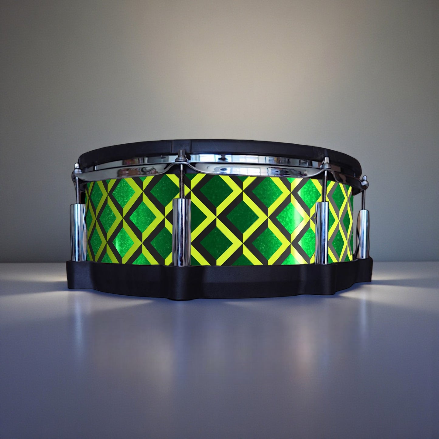 3D Tile Drum Wrap (Black Base)