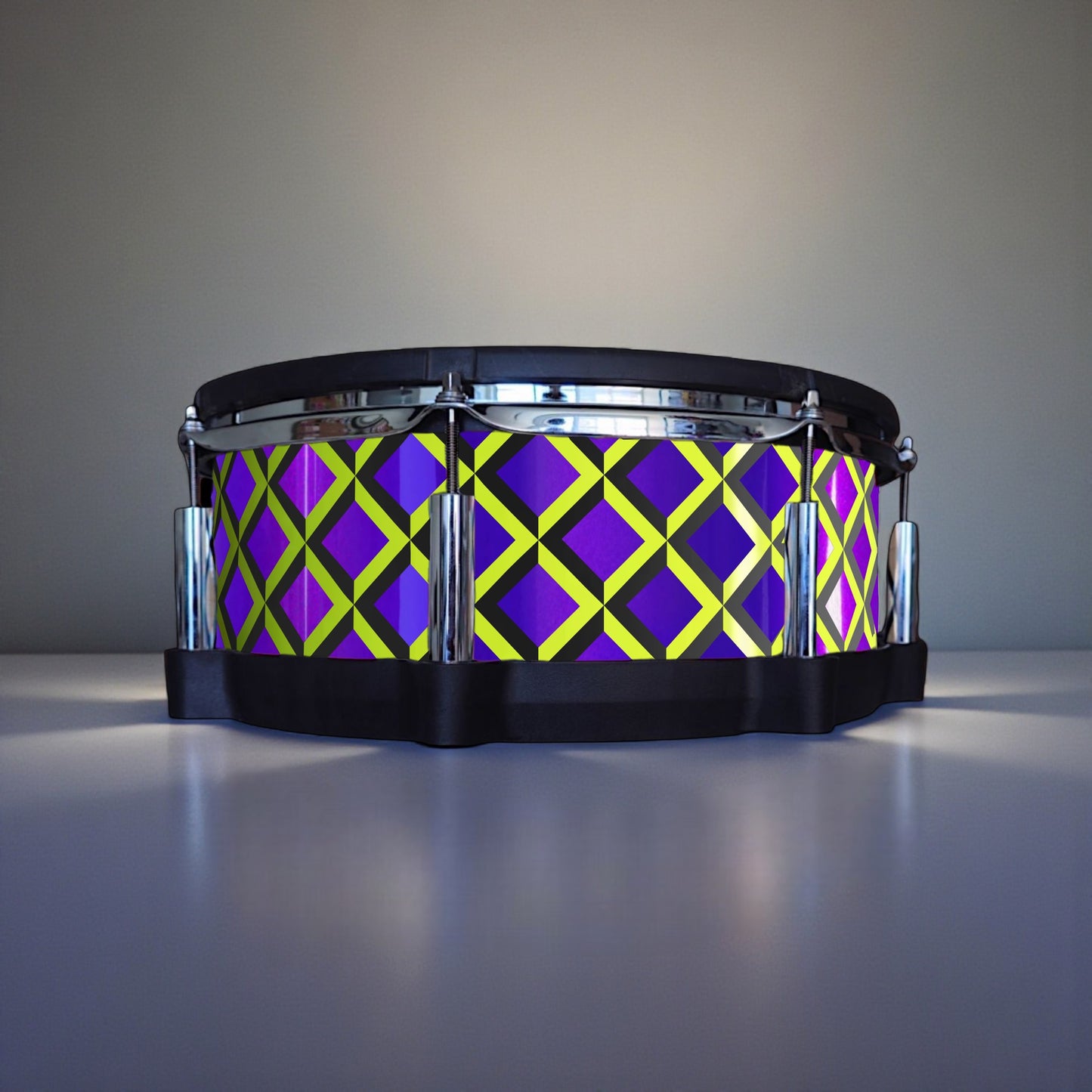 3D Tile Drum Wrap (Black Base)