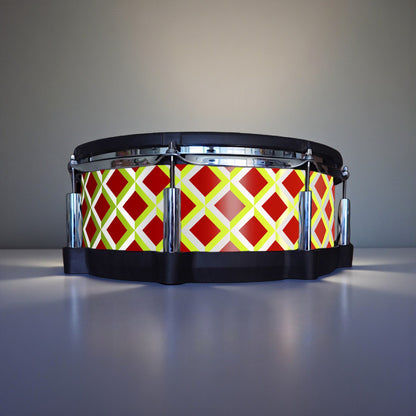 3D Tile Drum Wrap (White Base)