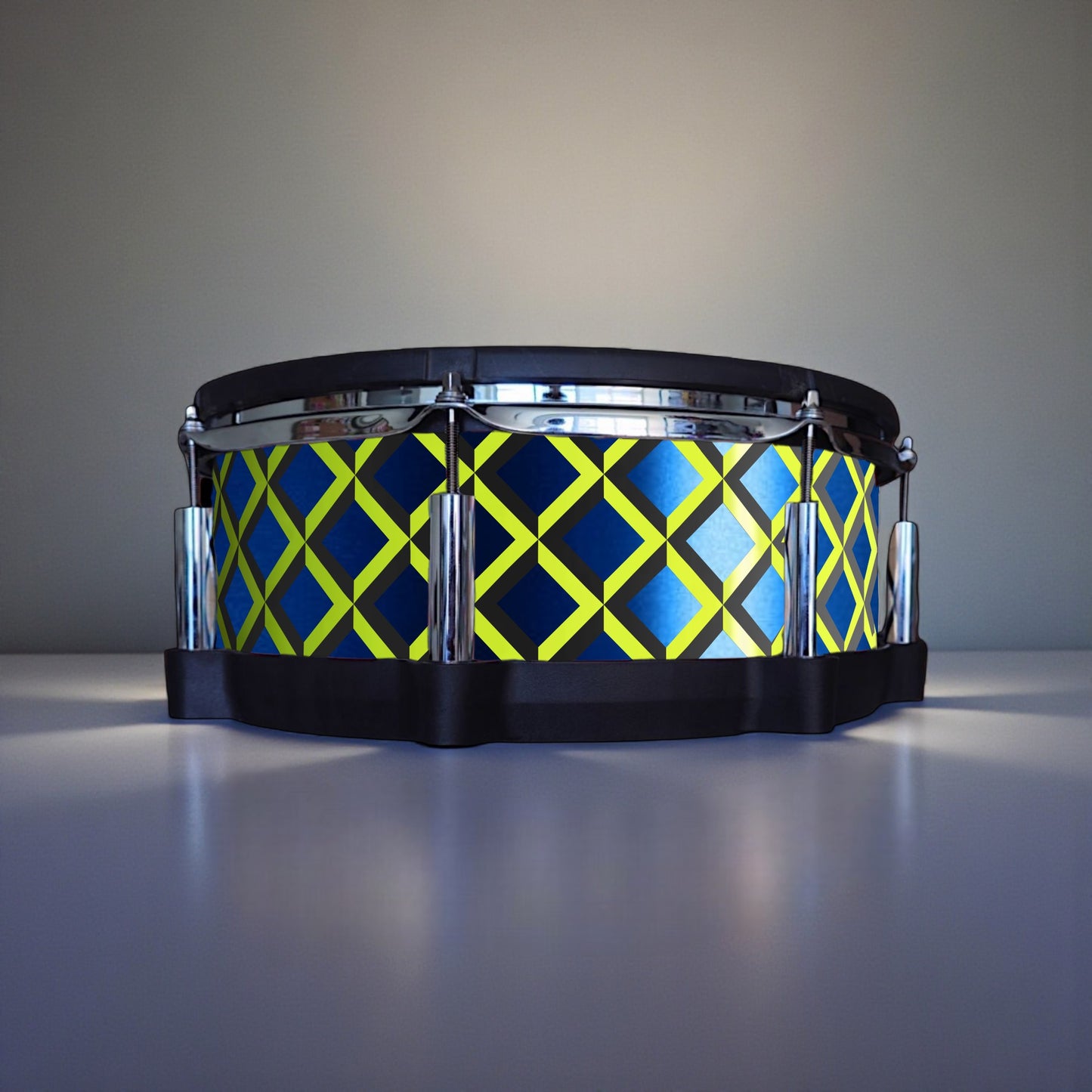 3D Tile Drum Wrap (Black Base)