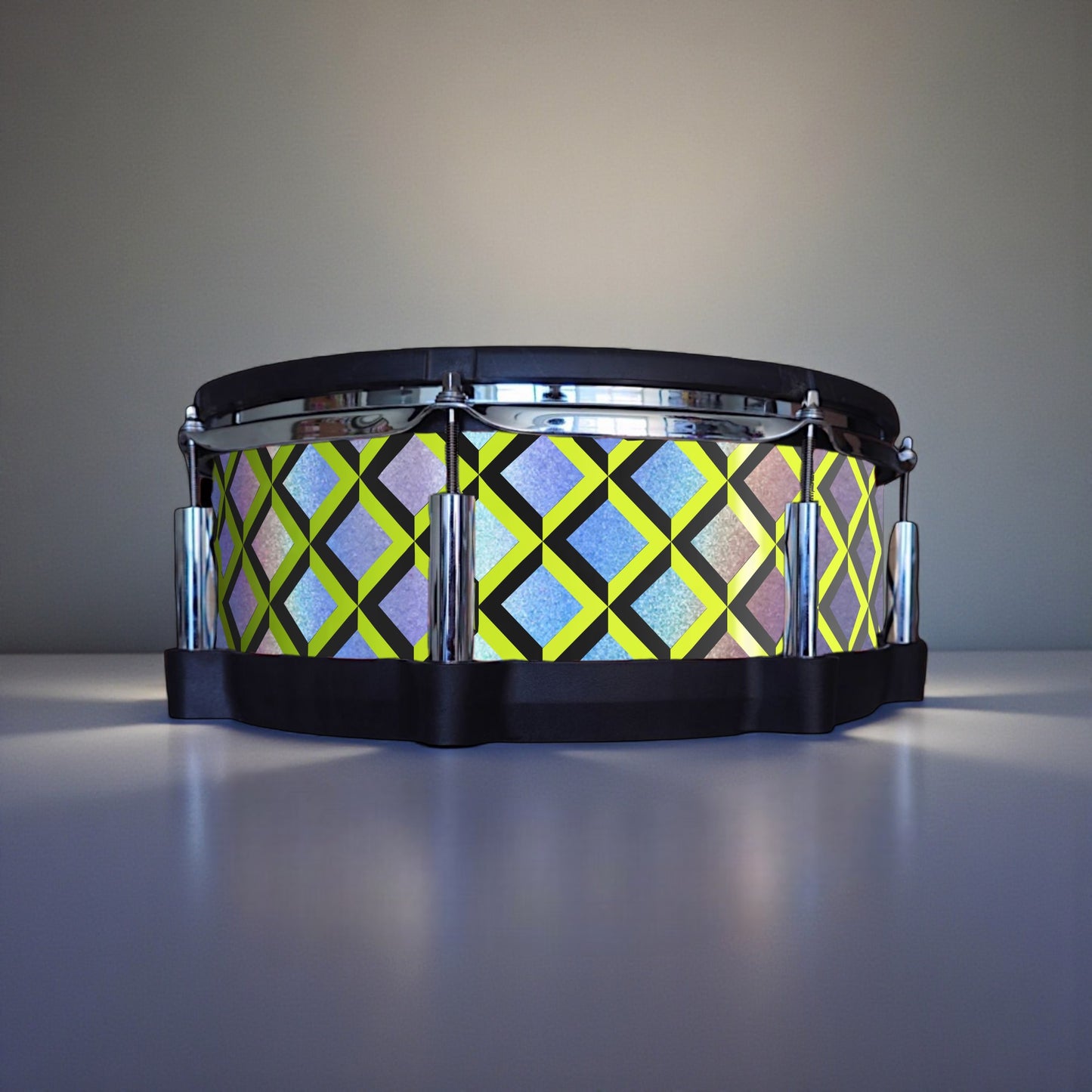 3D Tile Drum Wrap (Black Base)