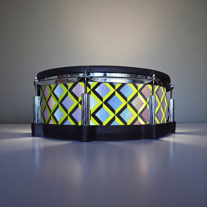 3D Tile Drum Wrap (Black Base)