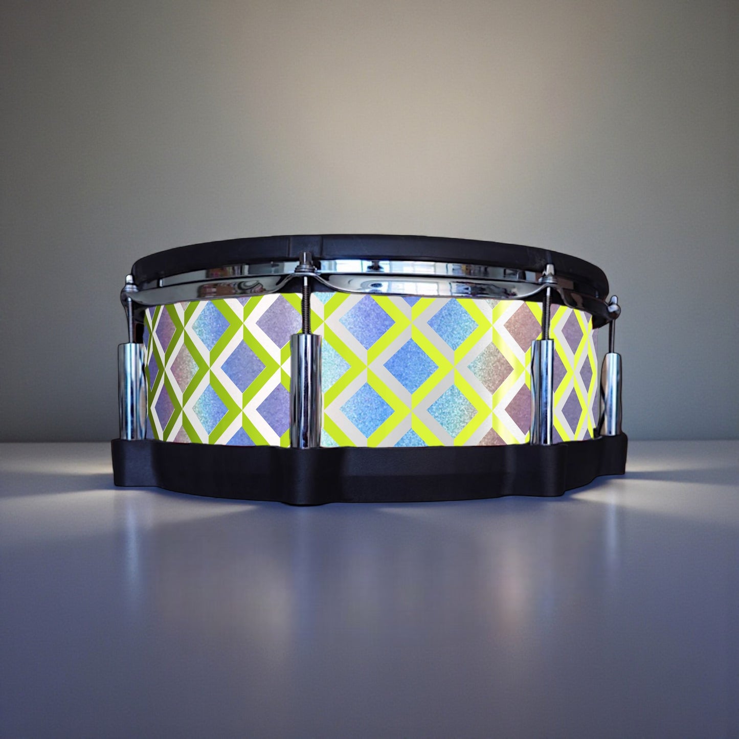 3D Tile Drum Wrap (White Base)