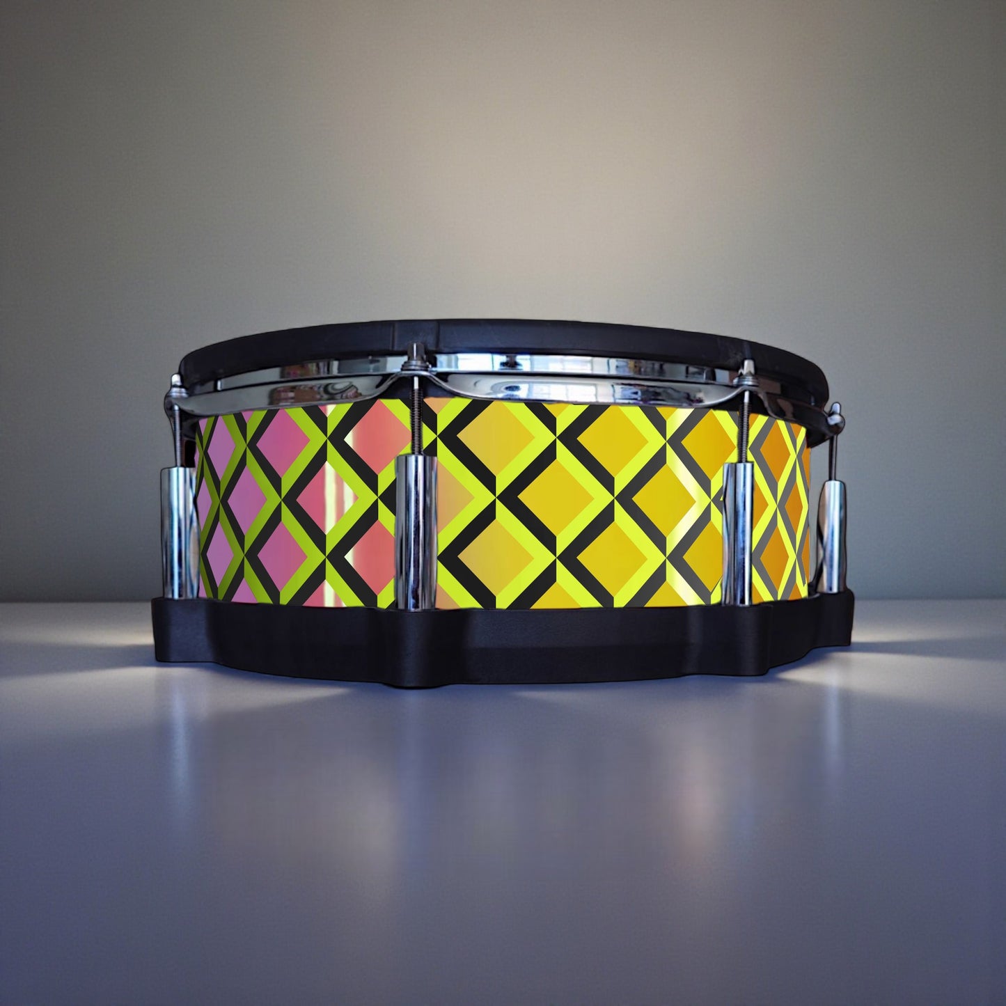 3D Tile Drum Wrap (Black Base)