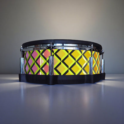 3D Tile Drum Wrap (Black Base)