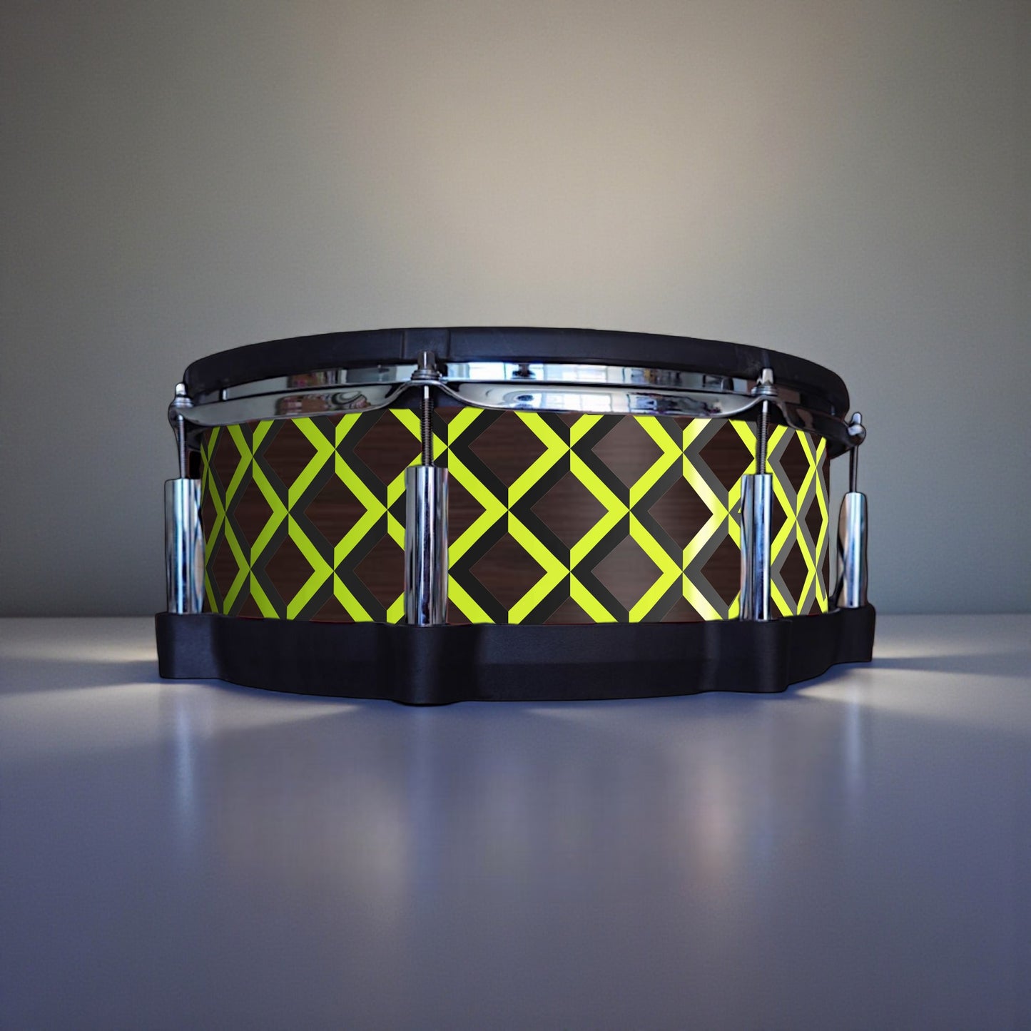3D Tile Drum Wrap (Black Base)