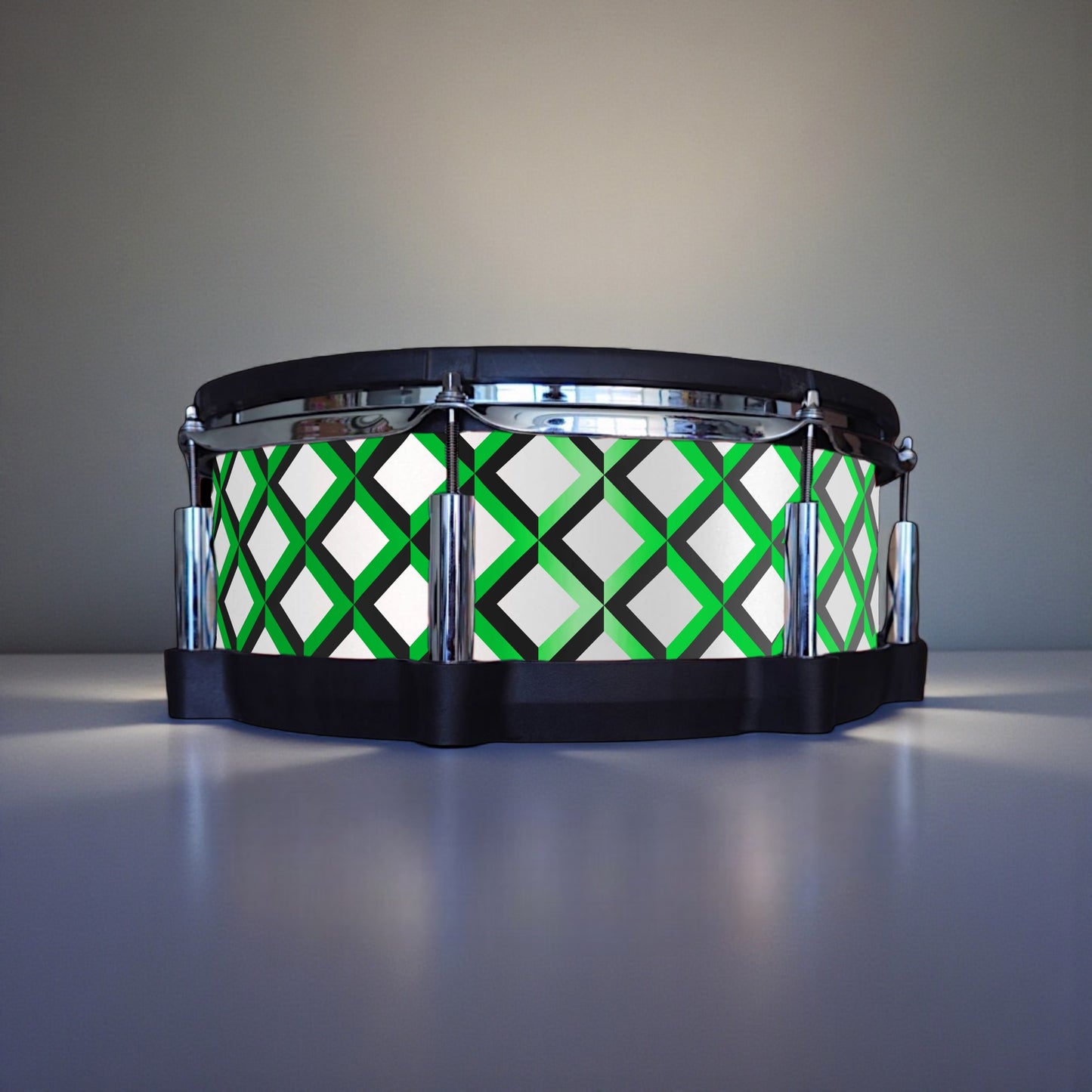 3D Tile Drum Wrap (Black Base)