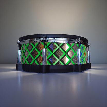 3D Tile Drum Wrap (Black Base)