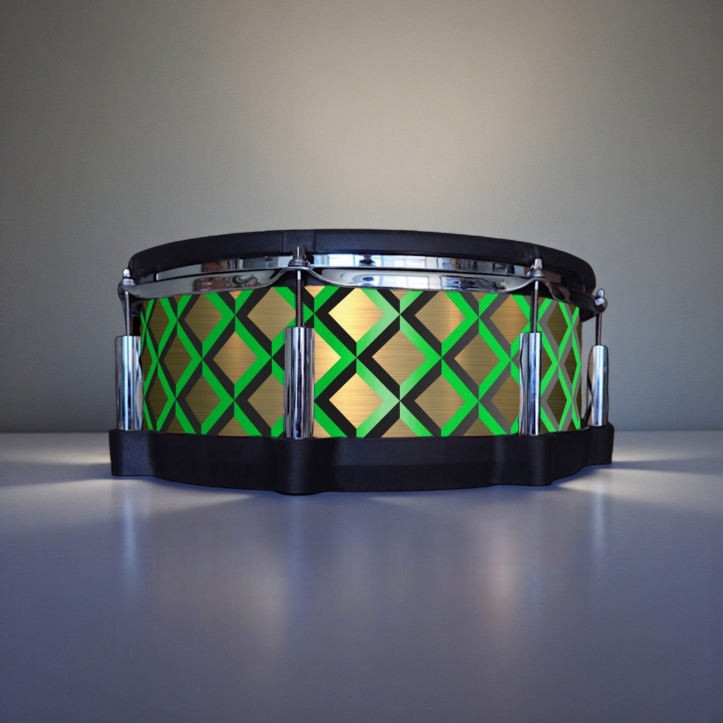3D Tile Drum Wrap (Black Base)