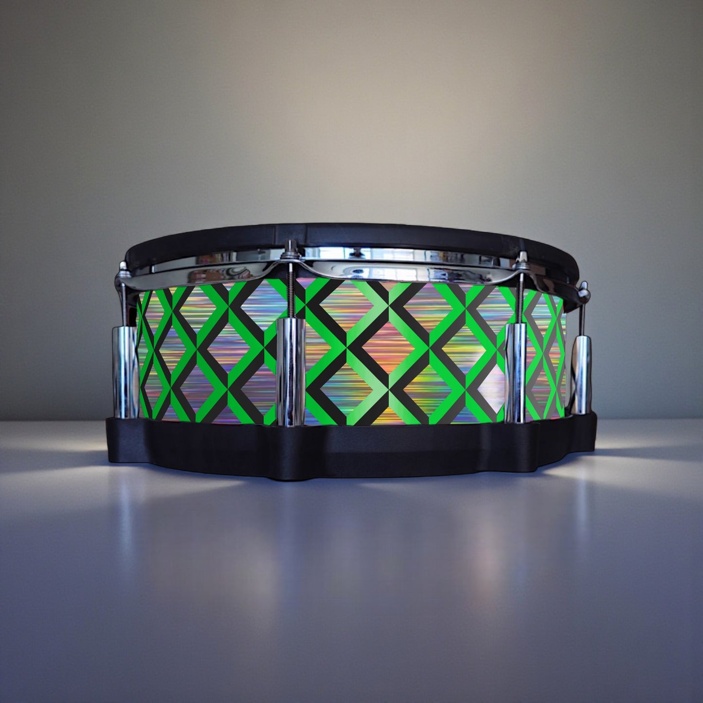 3D Tile Drum Wrap (Black Base)