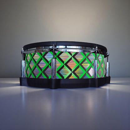 3D Tile Drum Wrap (Black Base)
