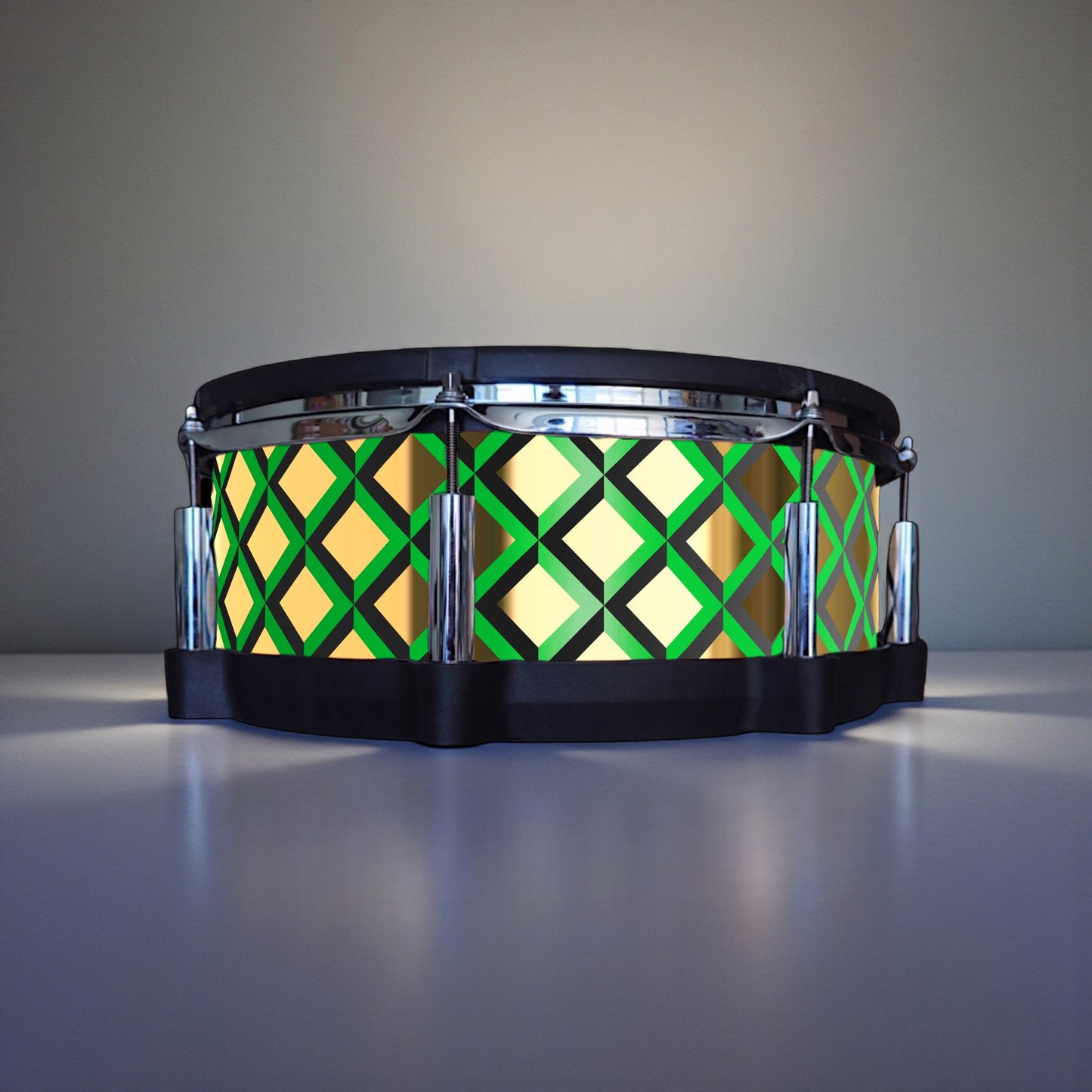 3D Tile Drum Wrap (Black Base)