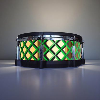 3D Tile Drum Wrap (Black Base)