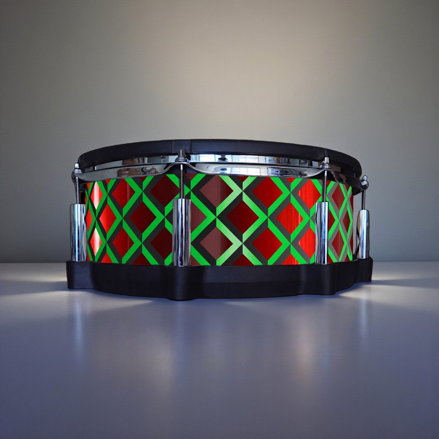 3D Tile Drum Wrap (Black Base)