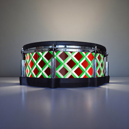 3D Tile Drum Wrap (White Base)